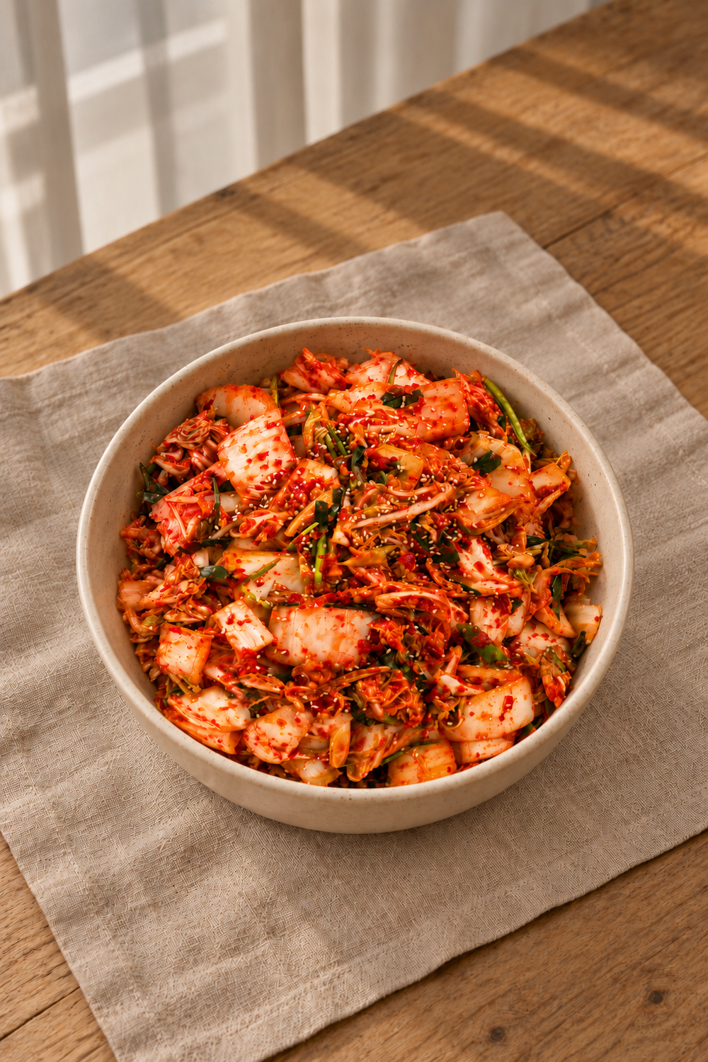 Quick-cut Napa Cabbage Kimchi (Mak-kimchi)